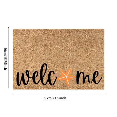 Door Mat Indoor Entrance Cute Summer Outside Welcome Garage Floor