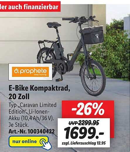 E Bike Kompaktrad 20 Zoll Prophete Angebot Bei Lidl 1Prospekte De