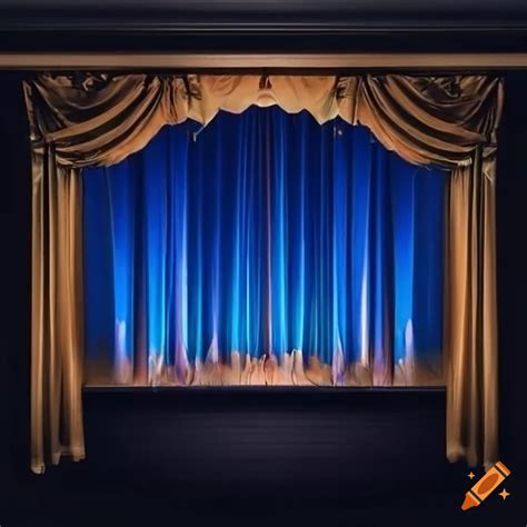 Stage Curtains On A Theater Stage On Craiyon