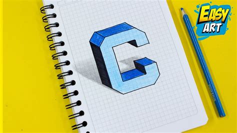 🟢 Dibujos 3d Como Dibujar La Letra C En 3d Letras En 3d Dibujos Para Dibujar