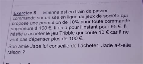 Bonjour Est Que Qlq Peut M Aider Svp C Est Pour Demain Nosdevoirs Fr