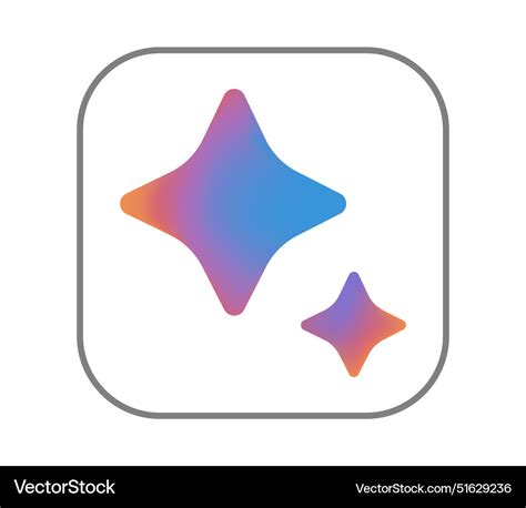 Google bard chatbot icon on white background Vector Image