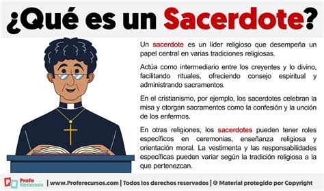 Qué es un Sacerdote Definición de Sacerdote