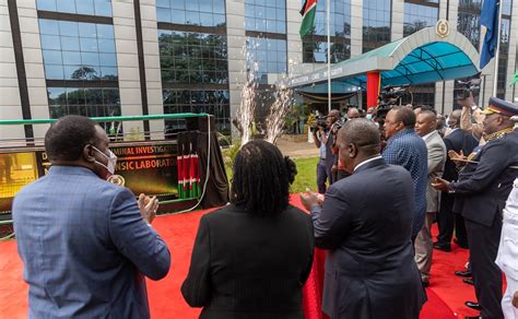 President Uhuru Kenyatta Officially Opens The DCI Forensic Laboratory