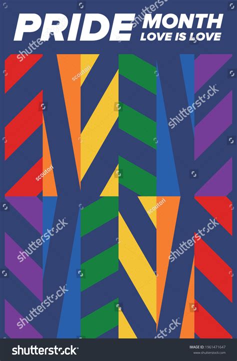 Lgbtqia Pride Month June Lesbian Gay Stock Vector Royalty Free