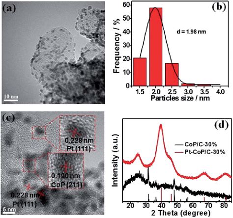 A Tem Image B The Corresponding Particle Size Distribution