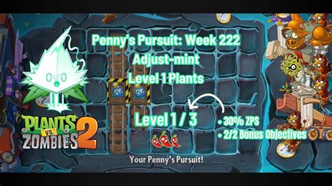 Pvz Penny S Pursuit Fila Mint Week Level With Lvl