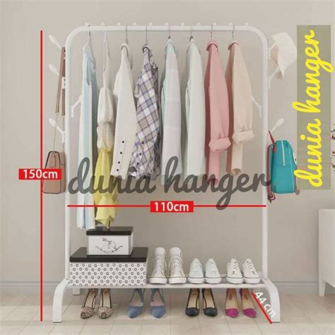 Jual Stand Hanger Rak Baju Gantungan Baju Bahan Besi Rak Gantungan