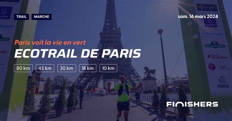 Ecotrail Paris Parcours Inscriptions R Sultats Finishers