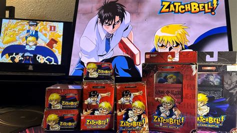 Opening Year Old Zatch Bell Cards Youtube