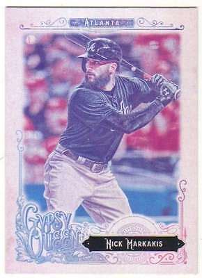 2017 Topps Gypsy Queen Missing Blackplate 236 Nick Markakis Braves EBay