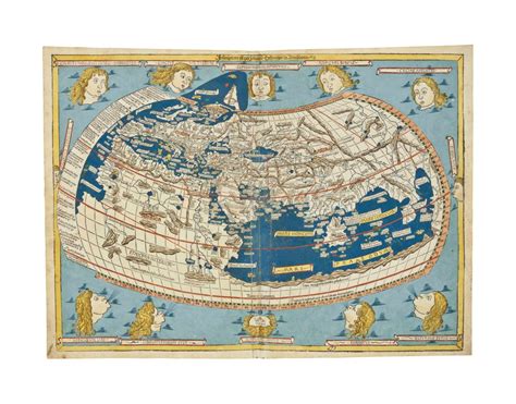 Ptolemy Claudius 2nd Century World Map Insculptum Est Per Johanne