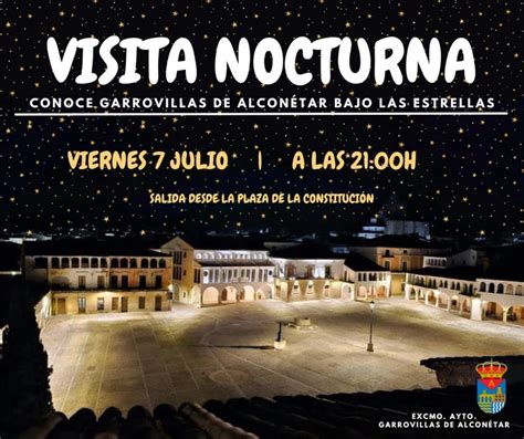 Visita nocturna en Garrovillas de Alconétar PlanVE