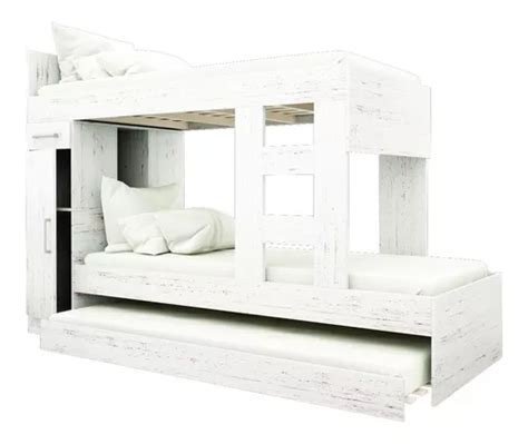 Cama Cucheta Nido Doble Muebles Orlandi Triple 1 Plaza Color Venecia