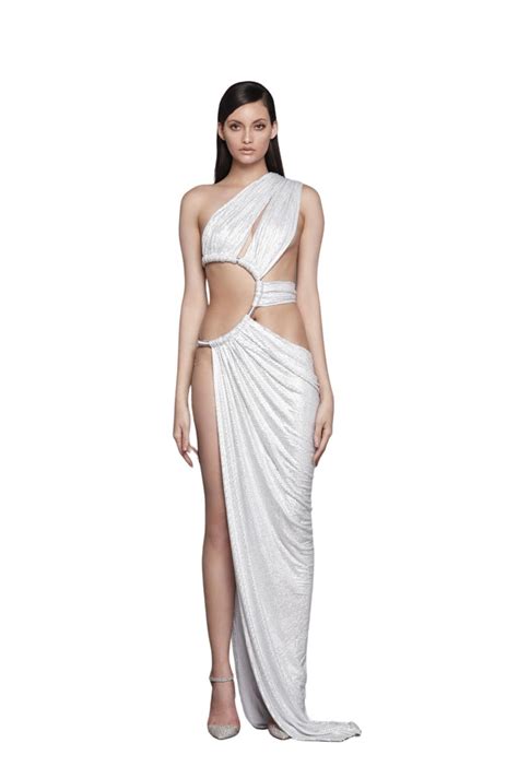 Women Bronx And Banco Jamilia Diamond Blanc Gown Bancowear