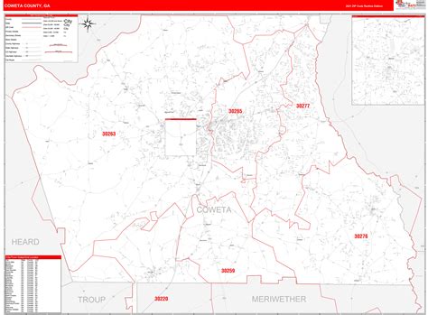 Coweta County Map