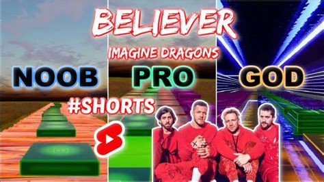 Imagine Dragons Believer Noob Vs Pro Vs God Fortnite Music Blocks