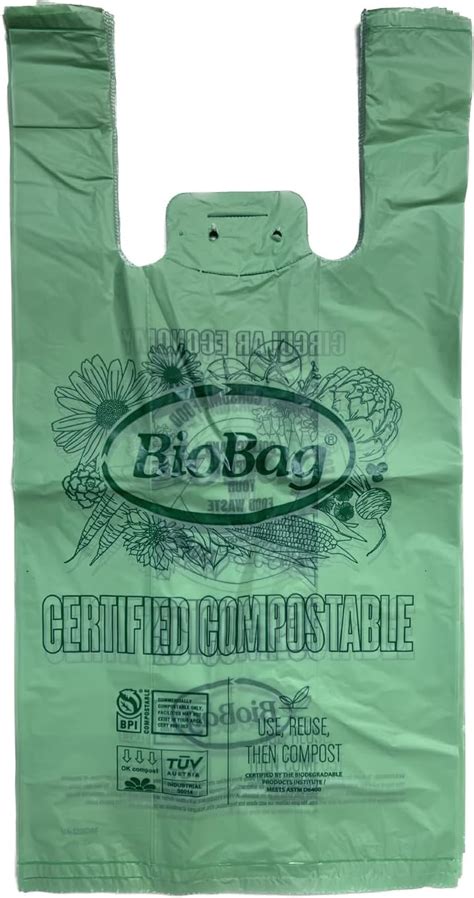 Biobag Usa 100 Certified Compostable Shopping Bags 12