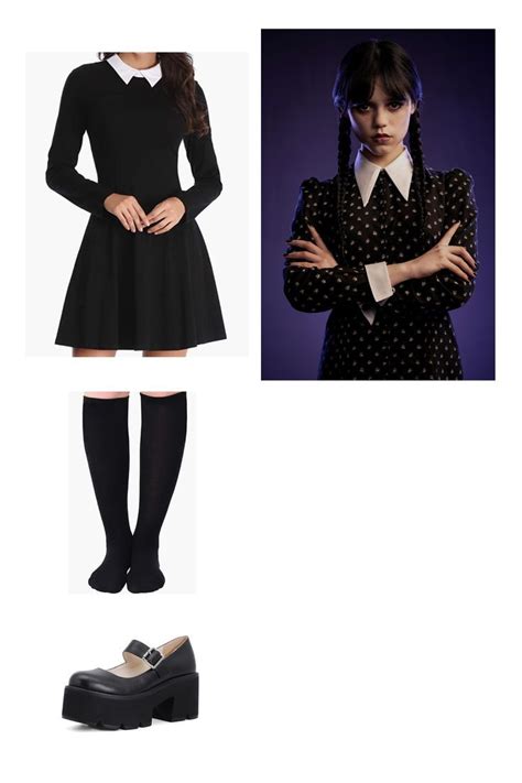 Wednesday Addams Costume In Wednesday Addams Costume Wednesday