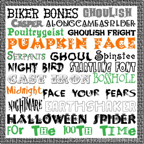 20 Free Halloween Fonts & Download Instructions - That's What Che Said