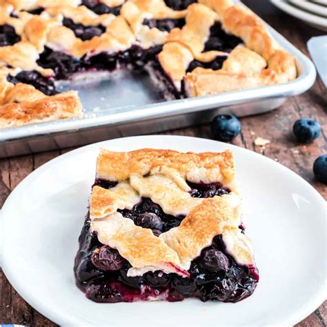 Blueberry Slab Pie Recipe Shugary Sweets