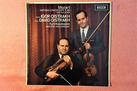 Popsike DAVID OISTRAKH IGOR OISTRAKH MOZART SINFONIA K 364