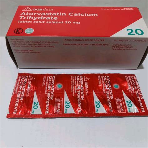 Jual Atorvastatin 20 Mg Ogb Dexa Isi 10 Strip Box Di Seller Apt Sehati