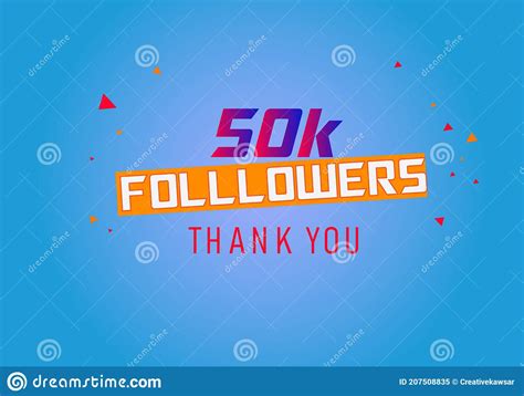 50k Followers Thank You Colorful Celebration Template Social Media