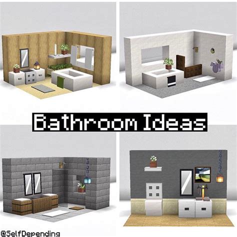 Creative Minecraft Bathroom Ideas