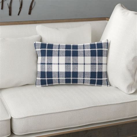 Andover Mills Eulalia Plaid Cotton Lumbar Pillow And Reviews Wayfair