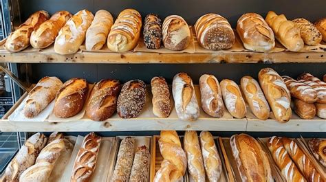 Premium Photo Delicious Loaves Of Bread In A German Baker Shop Different Types Of Bread Loaves