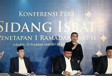 Kemenag Ri Menetapkan Awal Puasa Ramadhan H Jatuh Pada Hari Selasa