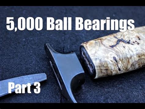 Finishing The 5K Ball Bearing Damascus Knife YouTube