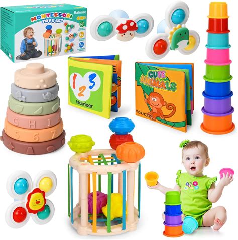 Balnore Baby Spielzeug 6 Monate 6 In 1 Montessori Spielzeug Ab 0 3 6 9