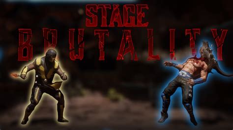 Mortal Kombat 11 Stage Brutality Special Forces Desert Command YouTube