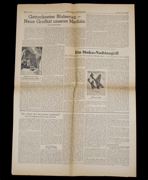 Newspaper Danziger Vorposten 1943