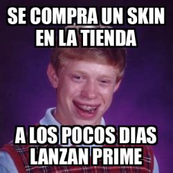 Meme Bad Luck Brian Se Compra Un Skin En La Tienda A Los Pocos Dias