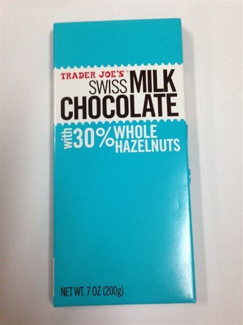 Trader Joes Swiss Milk Chocolate With 30 Whole Hazelnuts