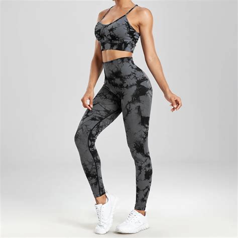 Chrleisure Ensemble De Yoga Sans Couture Pour Femme Legging D