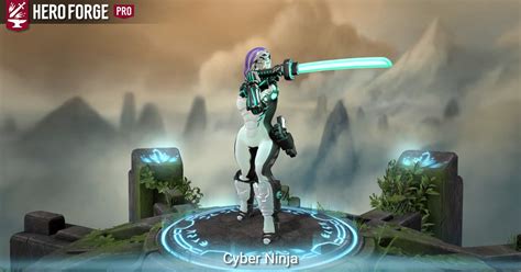 Cyber Ninja Made With Hero Forge