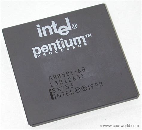 Intel Pentium processor families