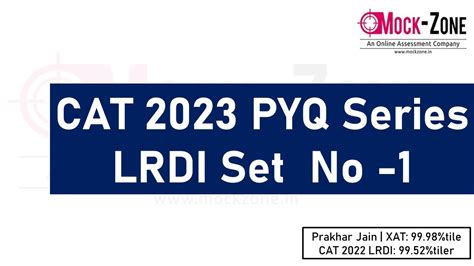 Cat Exam Lrdi Of The Day Pyq Series Lrdi Set Cat