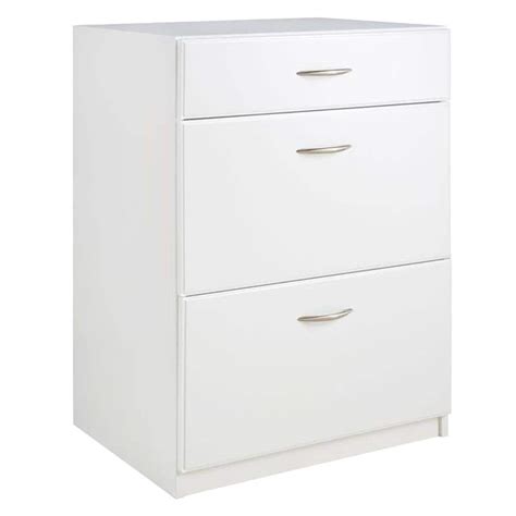 Closetmaid Dimensions 3 Drawer Laminate Base Cabinet In White 12139