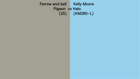 Farrow And Ball Pigeon Vs Kelly Moore Halo Km L Side By Side