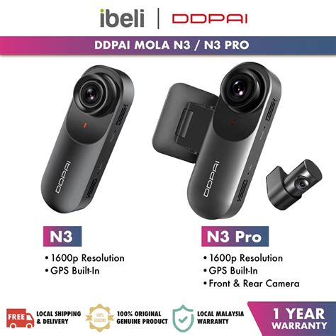 Ddpai Dash Cam Mola N P Hd Gps Vehicle Drive Auto Video Dvr