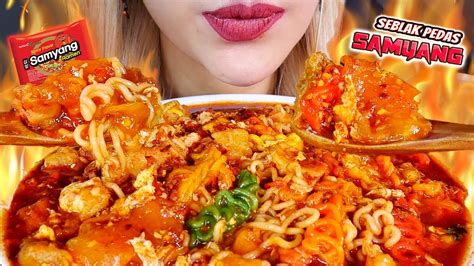 Asmr Seblak Samyang Nyemek Super Pedas Spicy Indonesian