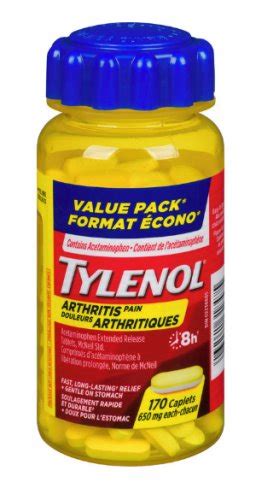 Pack Of Tylenol Arthritis Pain Relief Acetaminophen Mg