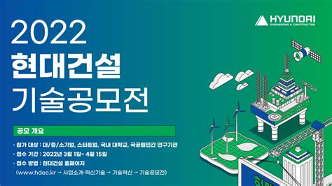 테크노넷 ‘2022 현대건설 기술공모전 응모작 모집