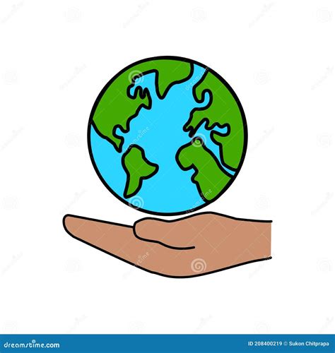 Earth In Human Hands With Rising Symbol 5G Royalty Free Stock