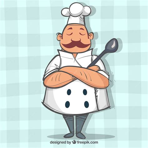 Free Vector Chef Character With Crossed Arms